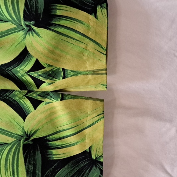 NWT Worthington Womens Skirt Blk, Green, Yellow Tropical Print Sz 8 - Picture 6 of 9